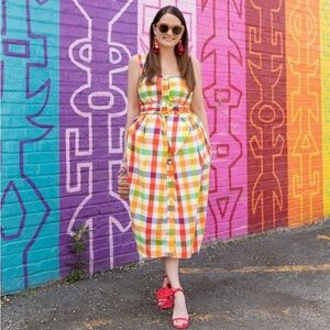 Christopher John Rogers Plaid Dress